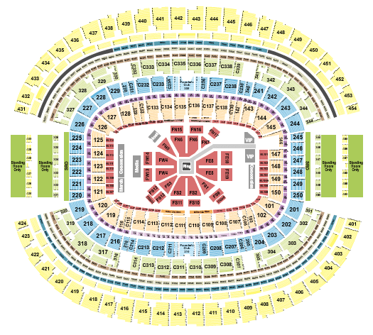 AT&T Stadium Jake Paul Seating Chart